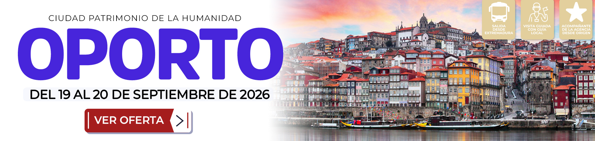 Banner Oporto Del 19 Al 20 De Septiembre De 2026 Costas Y Paisajes Nuevo