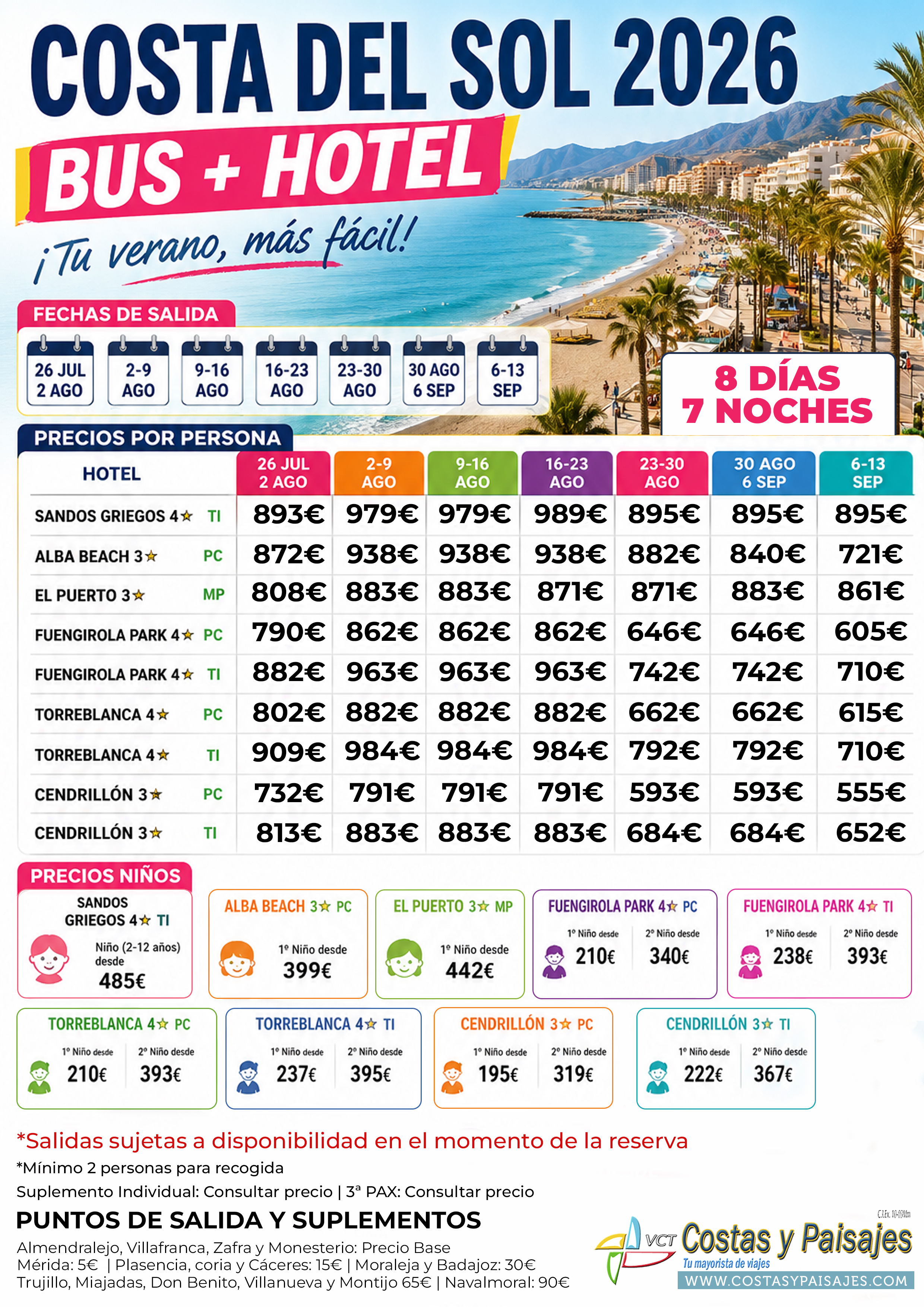 Operativa Bus Mas Hotel Costas Del Sol 2026 Costa Y Paisajes